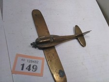 Unusual Brass Aeroplane Model