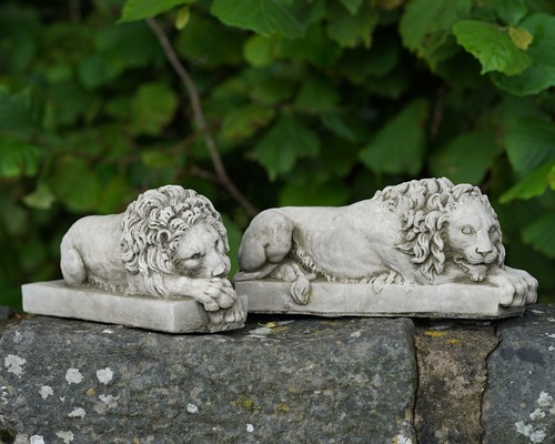 Pair canova lion stone - lion,