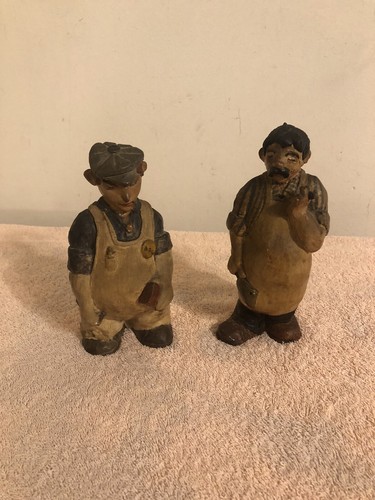 Vintage clay figures - figures, 7”