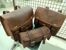 Leather motorcycle saddle - leather,