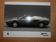 Official FERRARI MONDIAL 3.2 CABRIOLET Press Photo 1985/1988  stunning!