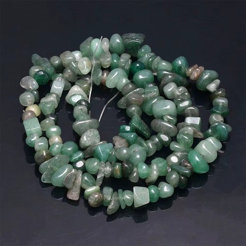 Natural stone chip beads - natural,