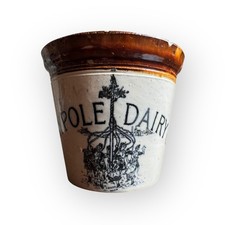 Maypole Dairy Company Pictorial Small Butter Crock Kitchenalia Dairy Antique