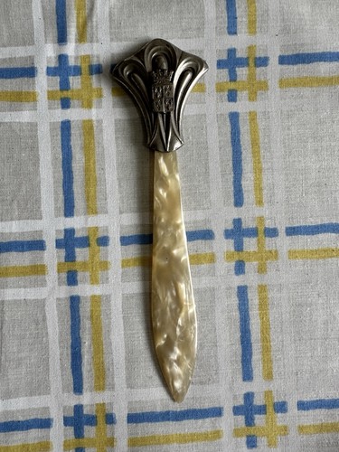 Antique sterling silver pearl - silver,