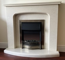 Electric fire & marble