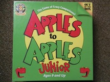 Apples To Apples Junior Board Game Out Of The Box Complete Superb Cond.