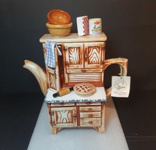 Vintage 1994 (With Tags) Teapot - Kitchen Cabinet - Swineside Teapottery 