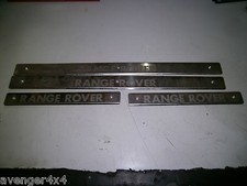 LAND ROVER RANGE ROVER P38 SET OF 4 ORIGINAL CHROME DOOR KICK TRIMS SILL PLATES