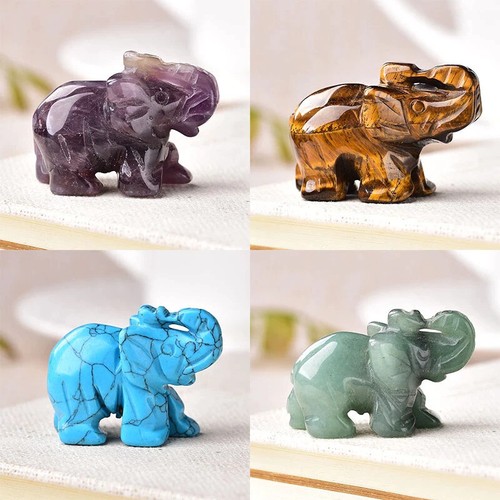 Elephant hand carved gemstone - elephant,