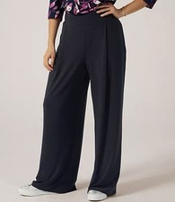 BNWOT Kim & Co Deluxe Brazil Jersey Rachel Wide Leg Standard Trousers Size 2XL