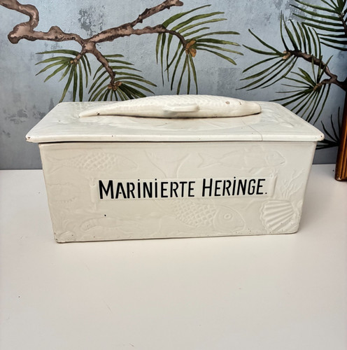 Marinated earthenware herring - marinated,