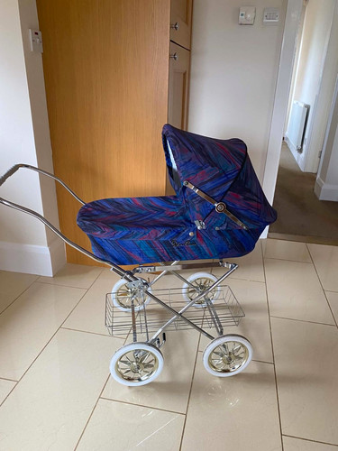 Silver cross doll - pram, chrome