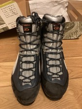 New In Box Scarpa Charmoz GTX Silver Blue Climbing Boots Size 45 US11.5 UK10.5