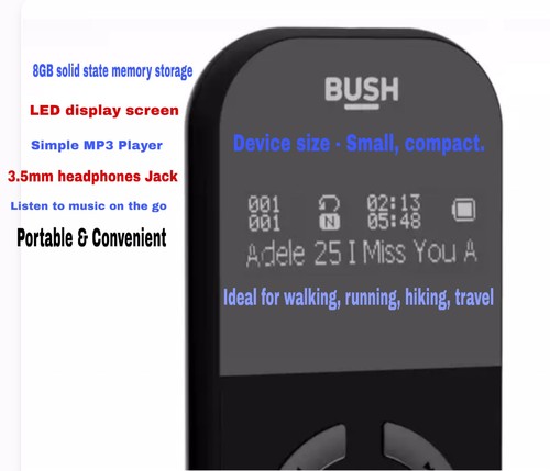 Bush portable 8gb - bush,