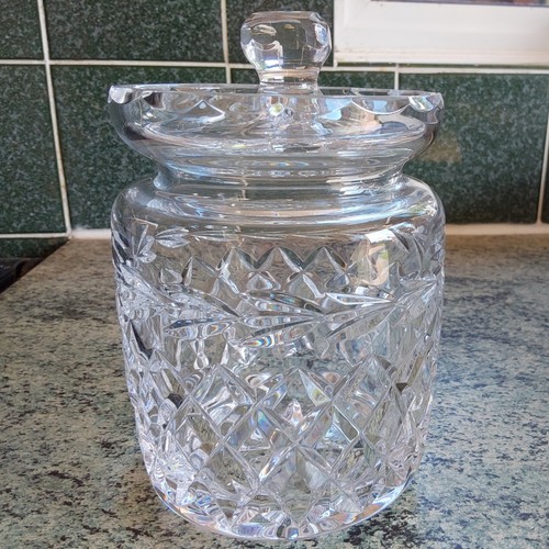 Crystal biscuit barrel