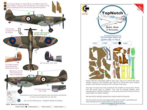 Topnotch spitfire pattern - i-v,