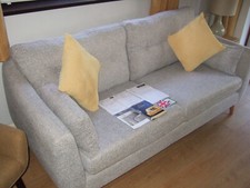 Harveys Powder Blue / Grey Double Sofa - Very good condition.
