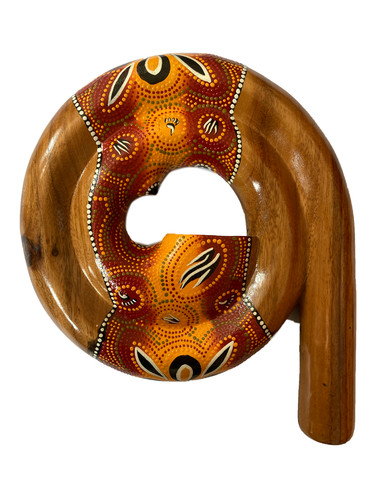 Hand made curly didgeridoo - hand,