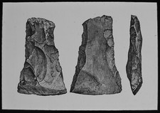 Prehistoric man flint axe - -,