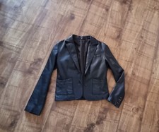 NafNaf brown  leather jacket. Size S. See photos  for details.  