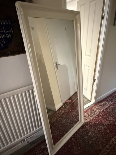 Rectangle white mirror 165cm - rectangle,