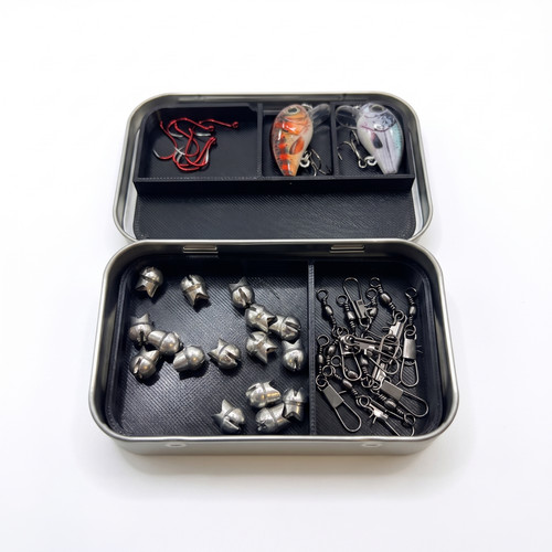 Tier mini fishing tackle box - 2-tier,