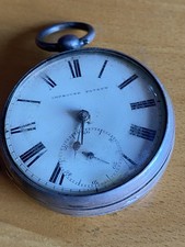 Victorian Silver Pocket Watch Chester 1886 Fully Working with Key