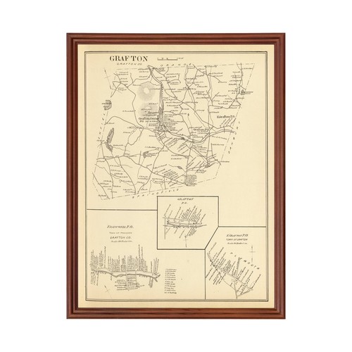 Old map franconia nh 1892 - franconia,,