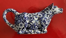 Blue calico cow creamer - creamer, milk