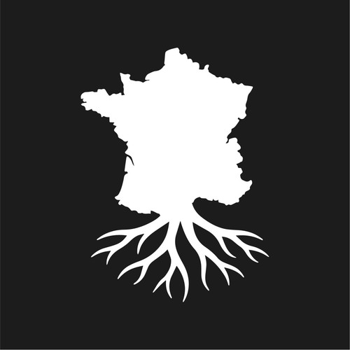 French roots country - roots, outline