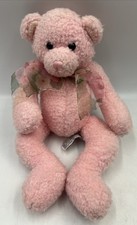 Aurora Pink Teddy Bear by A & A Toys H 11” Vgc