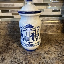 Talavera-style ceramic apothecary A traditional Spanish pharmacy jar. 