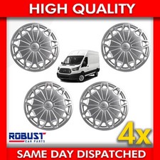 4X WHEEL TRIM HUB CAP COVER 16” INCH FOR FORD TRANSIT CUSTOM 1763877 (2012-ON)