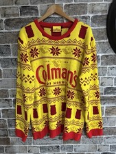 Colman's Mustard  Christmas Jumper Sweater Xmas XXXL 3XL