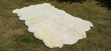 Extra Large sheepskin rug made up of 14 individual rugs, (Quad Plus)