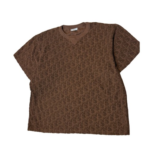 Dior brown oblique towel - brown,