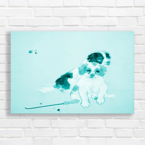 Charming companion teal canvas - charming,