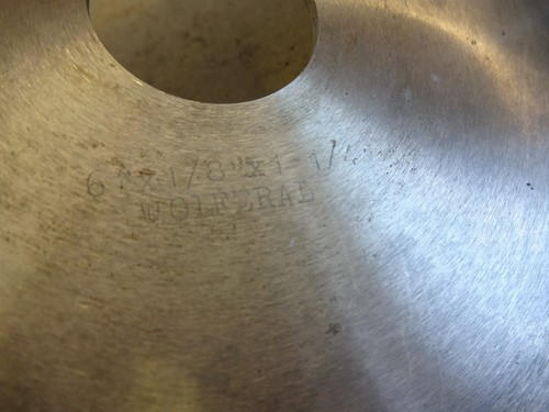 Slitting saw blade - , horizontal