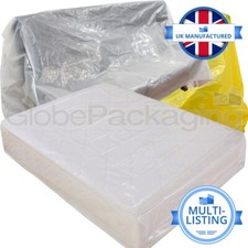 HEAVY DUTY FURNITURE STORAGE COVERS BAGS *ALL TYPES & QTY'S* SOFA MATTRESS CHAIR
