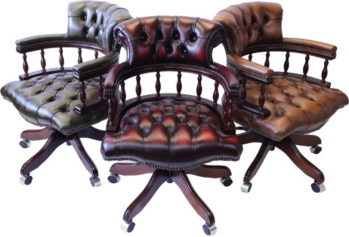 Captains swivel desk - , chair