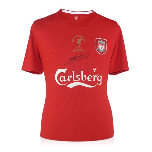 Steven gerrard front signed - steven,
