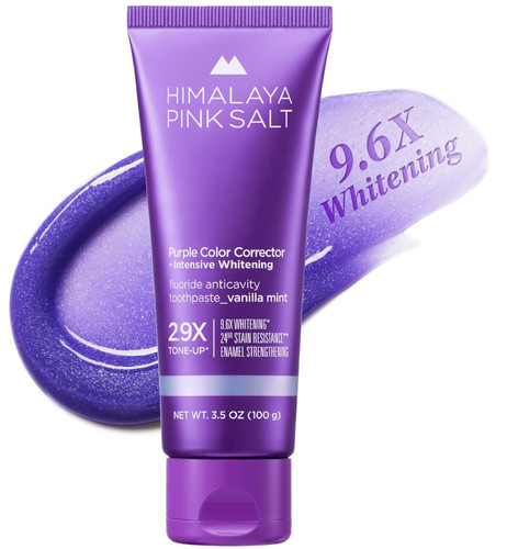 Purple whitening toothpaste - purple,