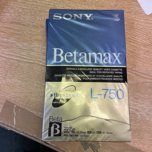 Sony betamax l750 tape new - betamax, tape,