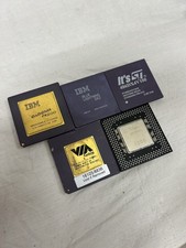 Lot of 5 VINTAGE CERAMIC CPU FOR high yield GOLD RECOVERY