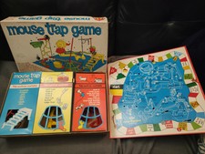Vintage 1960s Mouse Trap Board Game by Ideal 60s Boxed complete retro game