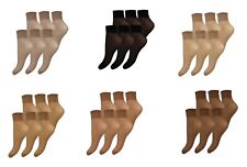 6 Pair  Sheer Socks Ankle