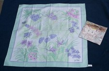 Vintage Pure Silk Scarf Genuine Silk Head Scarf JIM THOMPSON THAI SILK FLORAL