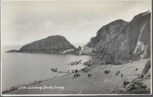 Lundy island devon landing - island,,