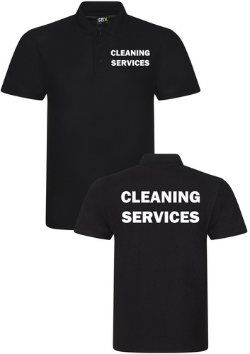 Cleaning services polo shirt - cleaning,