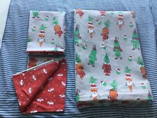Asda George Christmas Carrot & Pea Double Duvet Cover & Pillowcases
